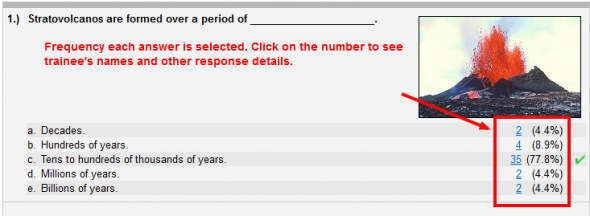 Quiz Statistics Report